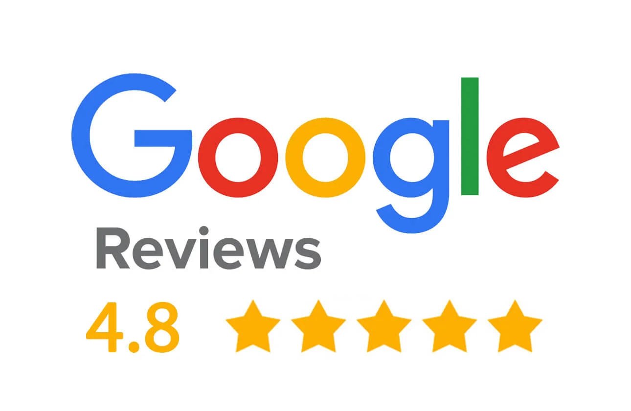 google reviews logo with 4.8 star ratings